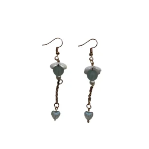 Aros de flor celeste